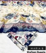 Floral Printed Lawn Suit with Chiffon Dupatta