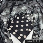 Polka Dot Suit with Chiffon Dupatta