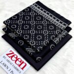 Black & White Bandhani Lawn Suit